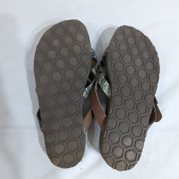 POP Snakeskin Print Sandals - Picture 2 of 3
